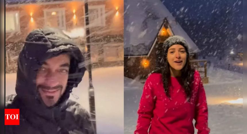 Triptii Dimri shares her first snowfall experience from Finland; Fans say she is with rumoured beau Sam Merchant | Hindi Movie News