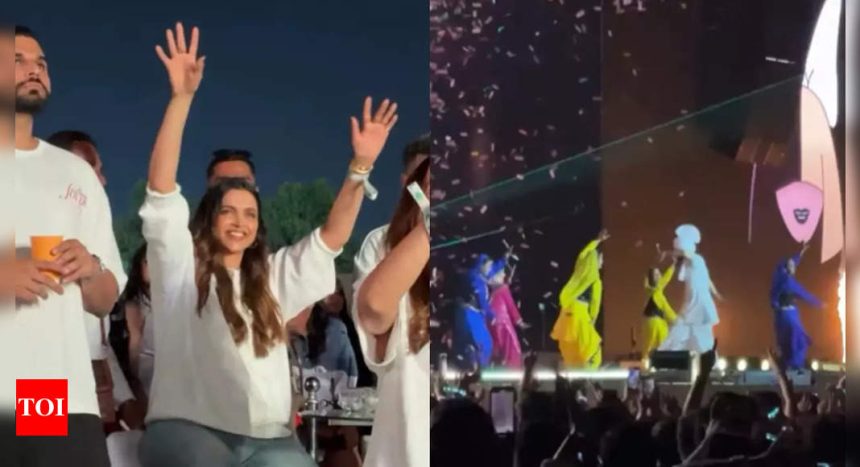 Viral video of new mommy Deepika Padukone enjoying Diljit Dosanjh's concert in Bengaluru thrills fans - WATCH