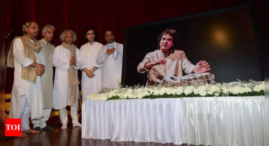 Zakir Hussain's brothers Fazal and Taufiq Qureshi pay heartfelt tribute at prayer meet: 'Zakir Bhai's untimely passing has reminded us of life's unpredictability' | Hindi Movie News