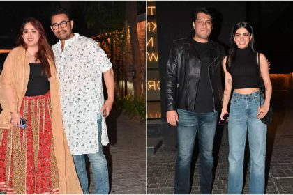 Aamir Khan, Ira Khan, Junaid Khan and Khushi Kapoor shine at Loveyapa screening