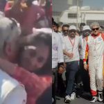 Ajith Kumar affectionately kisses wife Shalini after his victory at the Dubai 24H series race; fans mob the star with joy | Tamil Movie News