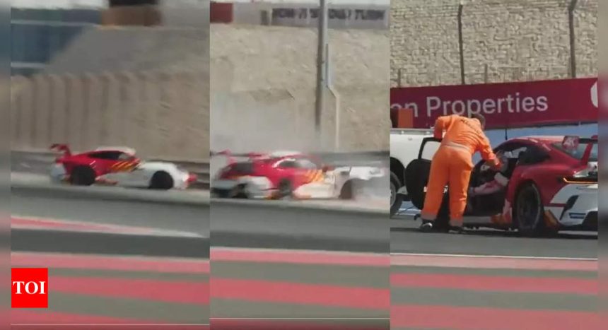 Ajith faces a massive accident during car race training in Dubai | Tamil Movie News