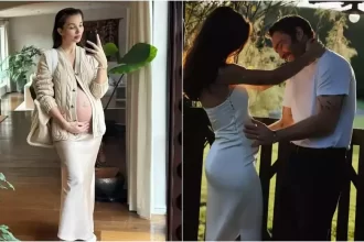 Amy Jackson flaunts 8-month baby bump in style, husband Ed Westwick goes gaga over her pregnancy glow