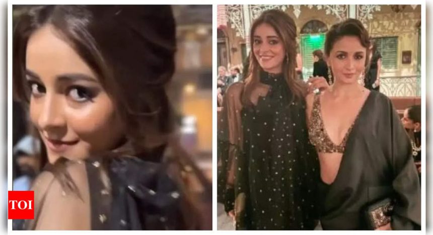 Ananya Panday strikes a pose with Alia Bhattat Sabyasachi’s 25th-anniversary gala; calls her ‘forever fave girl’ - See inside |