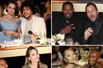 Celebs Rub Elbows Behind the Scenes at 2025 Golden Globes