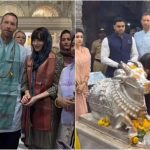 Chris Martin and Dakota Johnson visit Shri Babulnath Temple ahead of Coldplay's India concerts: Watch videos | English Movie News