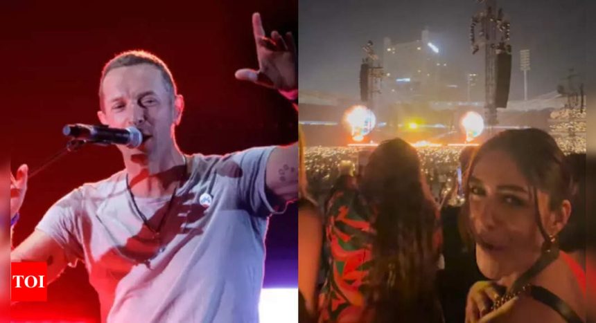 Coldplay concert in Mumbai: Mrunal Thakur displays her fangirl side as she watches the Coldplay concert in Mumbai and sings along! - WATCH VIDEO |