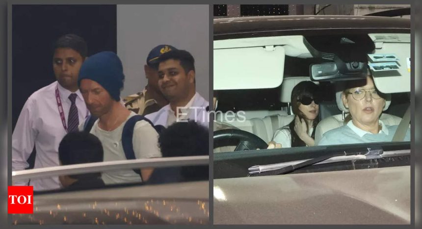 Coldplay's Christ Martin arrives in India ahead of their concert in Mumbai; girlfriend Dakota Johnson joins - See photos |