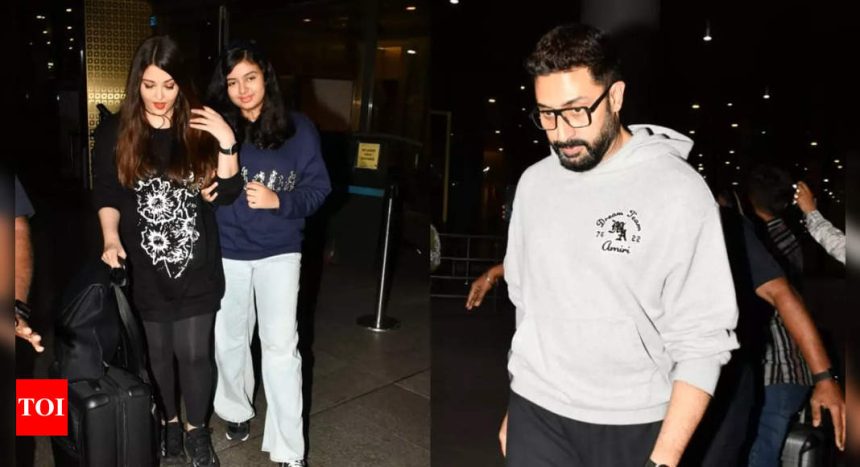 Fans just cannot stop gushing over Abhishek Bachchan and Aishwarya Rai Bachchan as they shut down divorce rumours: 'They look perfect together' - WATCH VIDEO