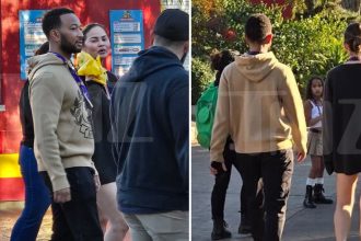 John Legend & Chrissy Teigen Build Family Memories At Legoland After Fire Evacuation