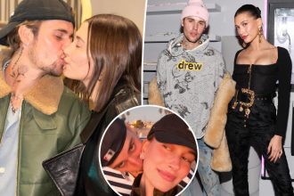 Justin Bieber kisses wife Hailey in selfie after she squashed marriage trouble rumors