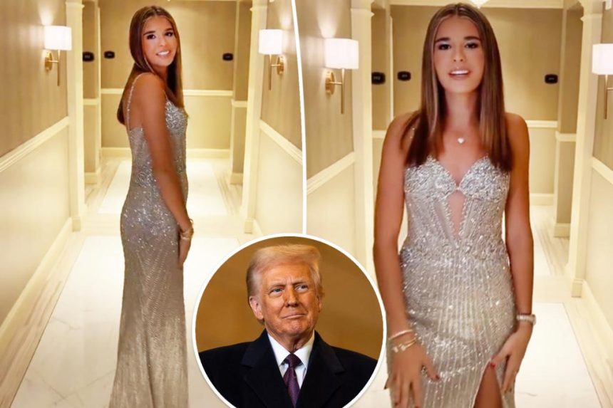 Kai Trump shines in Sherri Hill for Donald Trump's inaugural ball