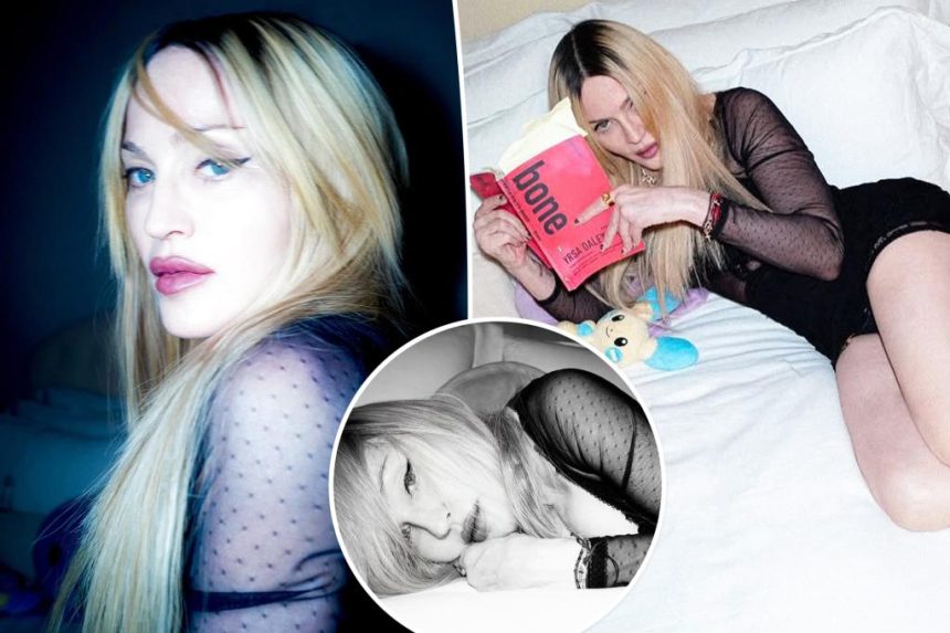 Madonna fans gush over singer's ageless look as she models black mini dress in steamy bedroom photos