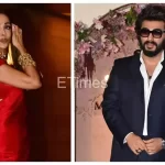 Malaika Arora stuns in a ravishing red saree as she reunites with ex-boyfriend Arjun Kapoor at friend's engagement - See photos |