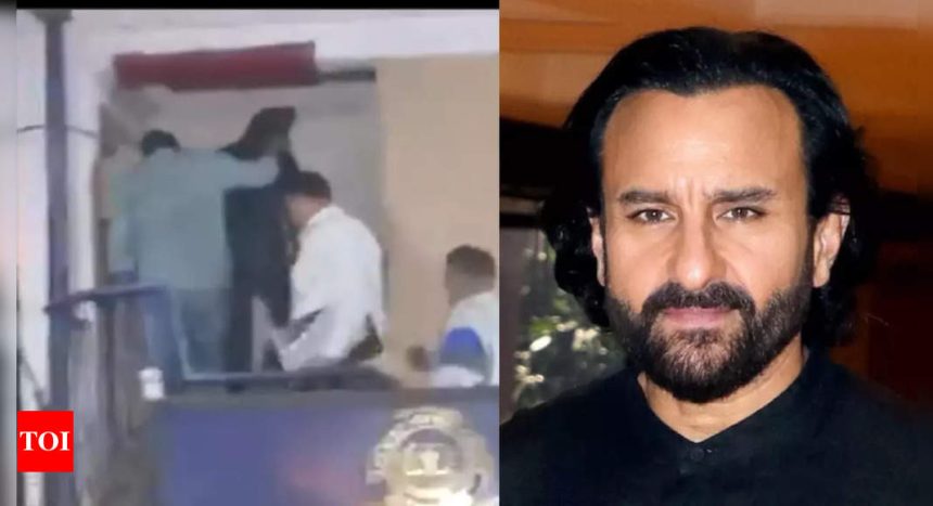 Mumbai Police takes the accused to Saif Ali Khan's house to recreate the crime scene, 19 finger prints found - WATCH VIDEO | Hindi Movie News