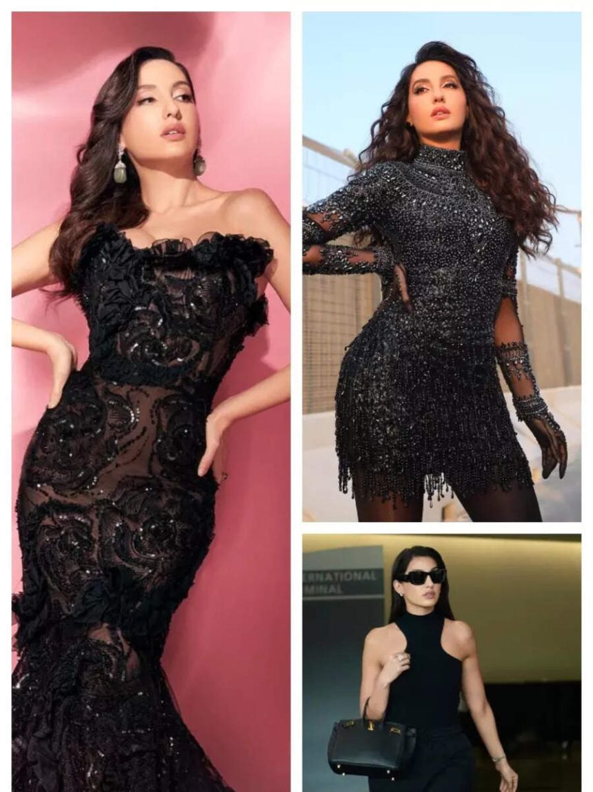 Nora Fatehi's Most Iconic Looks in Black