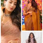 Nora Fatehi's Top Saree for 2025