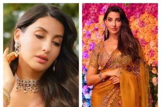 Nora Fatehi's Top Saree for 2025