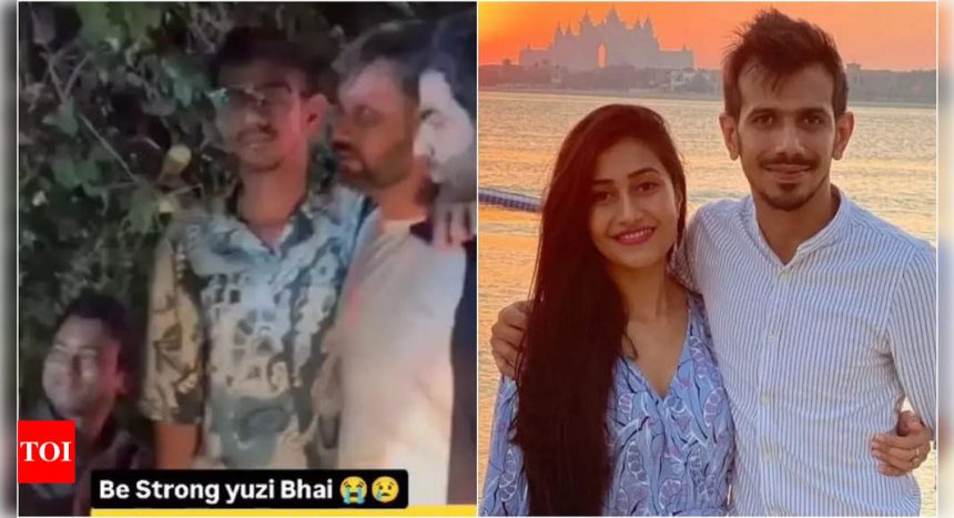 Old video of Yuzvendra Chahal stumbling, being escorted to his car in a heavily intoxicated state amid divorce rumours with Dhanashree Verma goes viral; fans express concern | Hindi Movie News