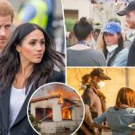 Prince Harry, Meghan Markle spotted helping LA wildfire victims