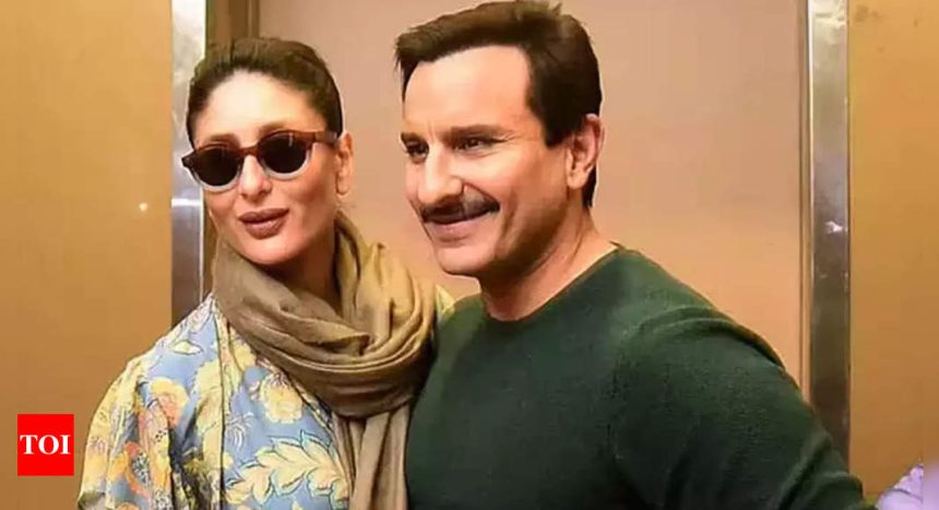 Saif Ali Khan and Kareena Kapoor step out for the first time under tight security following the Bandra attack | Hindi Movie News