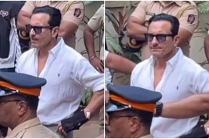 Saif Ali Khan discharged from Hospital after knife attack, returns home with visible bandage- See video here | Hindi Movie News