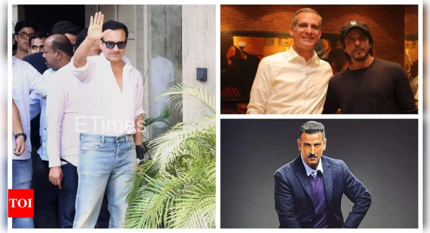 Saif Ali Khan gets discharged from hospital after stabbing incident, US Ambassador mentions Shah Rukh Khan's dialogue in farewell video: Top 5 news |