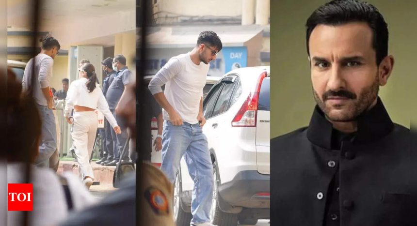 Sara Ali Khan, Ibrahim Ali Khan arrive to see father Saif Ali Khan as he gets stabbed and undergoes surgery at Lilavati hospital - WATCH VIDEO | Hindi Movie News