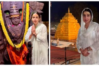 Sara Ali Khan begins New Year 2025 on a spiritual note with visit to Srisailam Mallikarjun Jyotirlinga Temple |