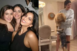 Shanaya Kapoor, Ananya Panday, and Suhana Khan's pet dogs share special bond; Ananya says, 'they’re better behaved than us' | Hindi Movie News