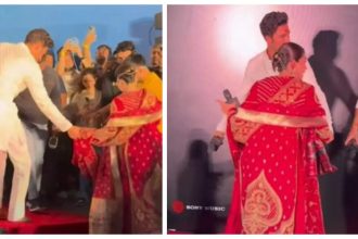 Vicky Kaushal helps Rashmika Mandanna walk with her injured leg at Chhaavaa trailer launch; makes her comfortable - WATCH video |