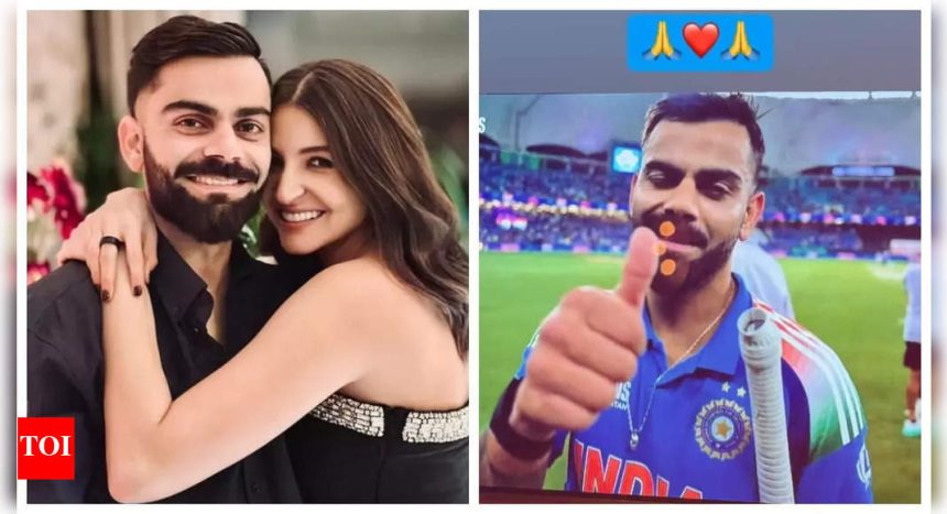 Anushka Sharma is one proud wife as she showers love on husband Virat Kohli after India wins against Pakistan in Champions Trophy - See post |