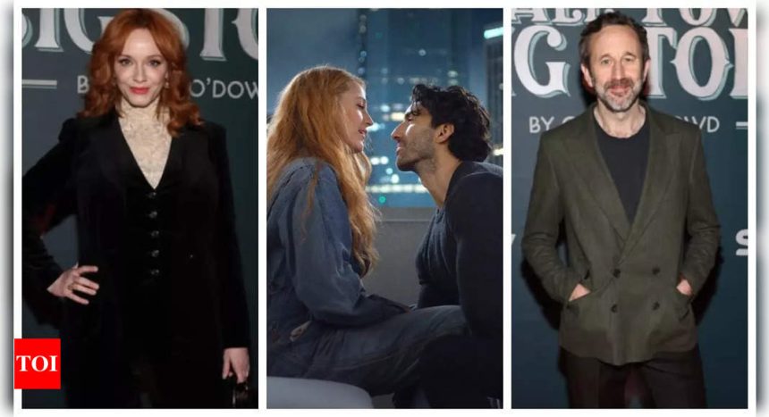 Blake Lively vs Justin Baldoni: Christina Hendricks and Chris O'Dowd react to 'It Ends With Us' legal drama "It's WILD" - Exclusive |