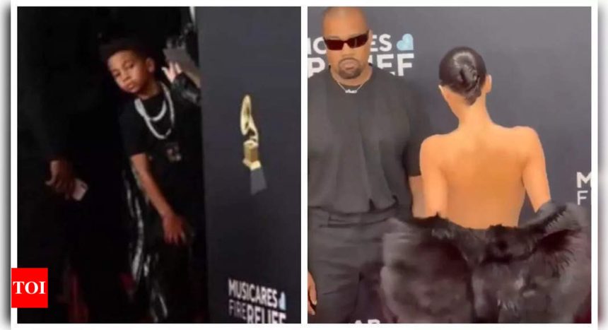 Child's SHOCKED reaction to Kanye West's wife Bianca Censori’s revealing Grammy look goes viral; Netizens call for arrest over 'indecent exposure' |