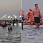 Chris Martin and Dakota Johnson take a holy dip at Maha Kumbh Mela: Watch video | English Movie News