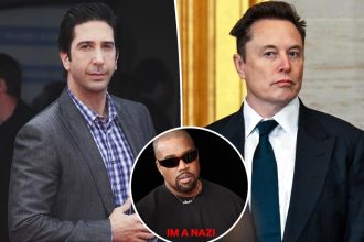 David Schwimmer calls on Elon Musk to remove 'deranged bigot' Kanye West from X over 'hate-filled, ignorant' rant