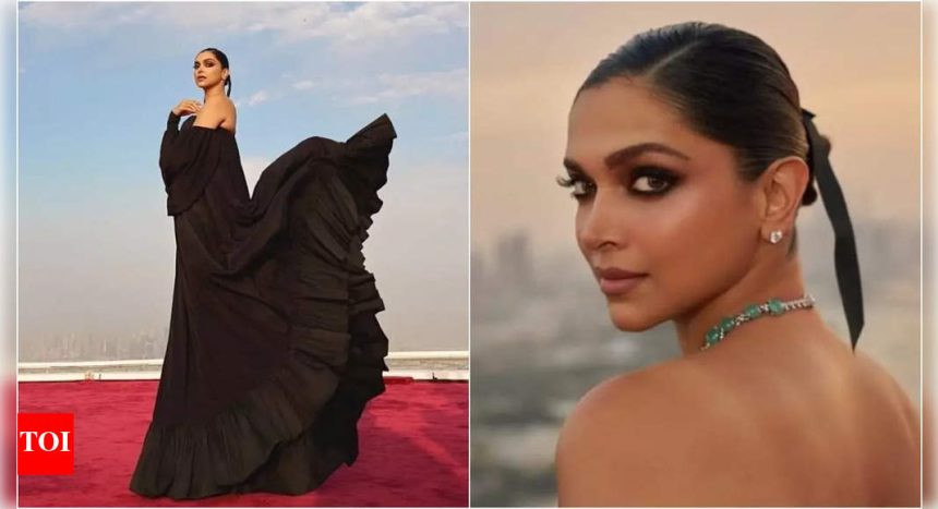 Deepika Padukone makes her first overseas outing post-childbirth for French jewellery brand's 25th anniversary celebration in the Middle East, stuns in black | Hindi Movie News