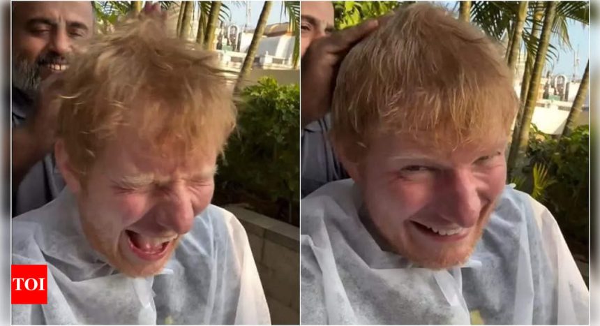 Ed Sheeran enjoys traditional Indian champi ahead of Chennai concert: Watch video