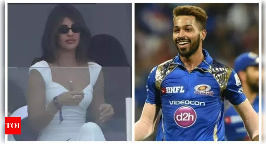 Hardik Pandya's rumoured girlfriend Jasmin Walia fuels dating rumours after she gets spotted cheering at India VS Pakistan match in Dubai |