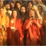 Katrina Kaif, Raveena Tandon and Rasha Thadani perform aarti, attend spiritual bhajan session at Maha Kumbh Mela