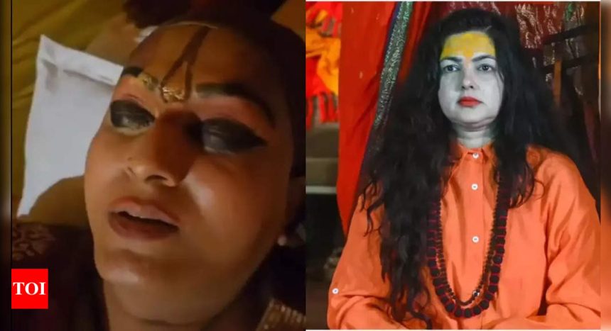 Kinnar Jagadguru Himangi Sakhi who had questioned Mamta Kulkarni's appointment as Mahamandaleshwar was attacked in Prayagraj