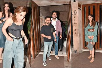 Kriti Sanon spotted on a late-night dinner date with rumoured boyfriend Kabir Bahia, accompanied by her sister Nupur Sanon | Hindi Movie News