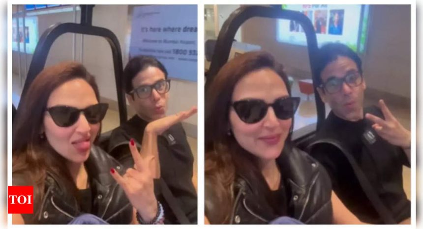 'Kyaa Dil Ne Kahaa' co-stars Esha Deol and Tusshar Kapoor engage in fun banter as they reunite at airport - WATCH video |