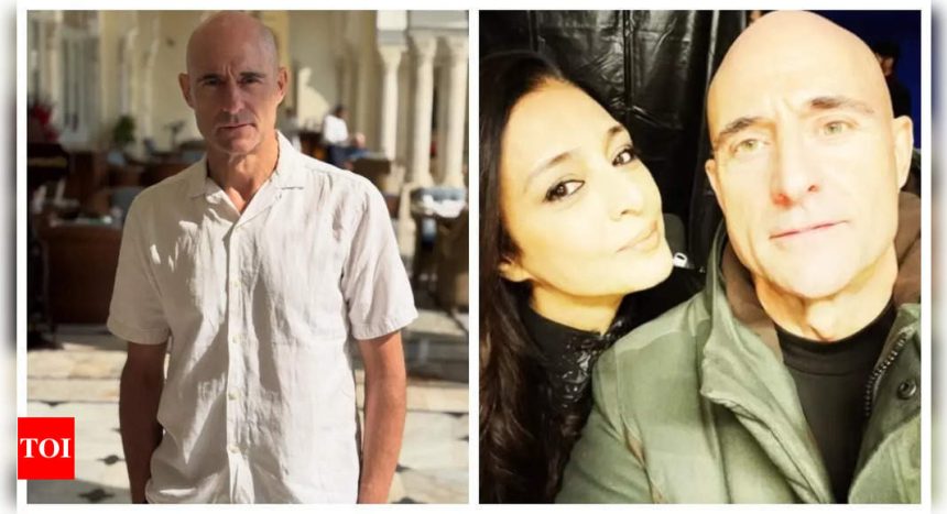 Mark Strong arrives in India; receives a warm welcome from Dune: Prophecy co-star Tabu - Pics |