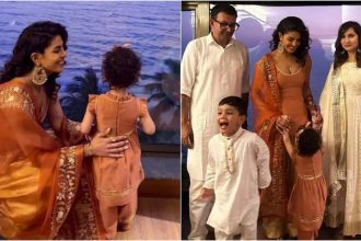 Priyanka Chopra twins with daughter Malti Marie at Mata Ki Chowki for Siddharth Chopra’s pre-wedding festivities, shares unseen pictures | Hindi Movie News