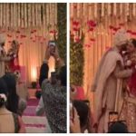 Priyanka Chopra's brother Siddharth Chopra kisses his bride Neelam Upadhyaya after jaimala ceremony- WATCH video |