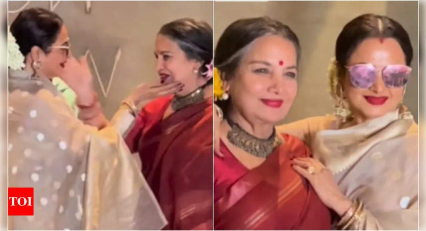 Rekha steals the spotlight with Shabana Azmi at 'Dabba Cartel' screening: Watch video