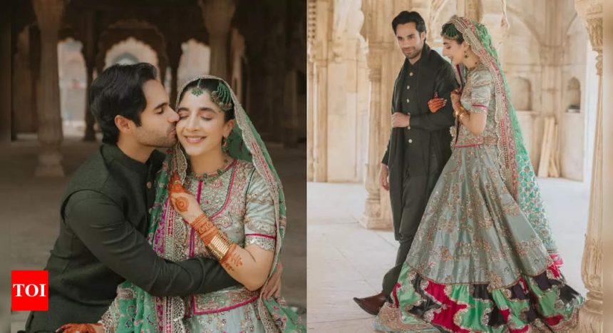 'Sanam Teri Kasam' actress Mawra Hocane ties the knot with co-star Ameer Gilani, drops FIRST PICS; netizens say 'Congratulations Saru' | Hindi Movie News