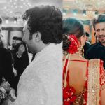 Shah Rukh Khan hugs Aadar Jain and Alekha Advani as he attends their wedding with Gauri Khan, blesses the couple - PICS inside