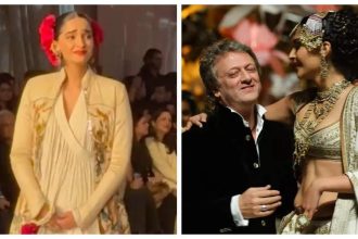 Sonam Kapoor breaks down on the ramp while honouring late fashion designer Rohit Bal - See photo |